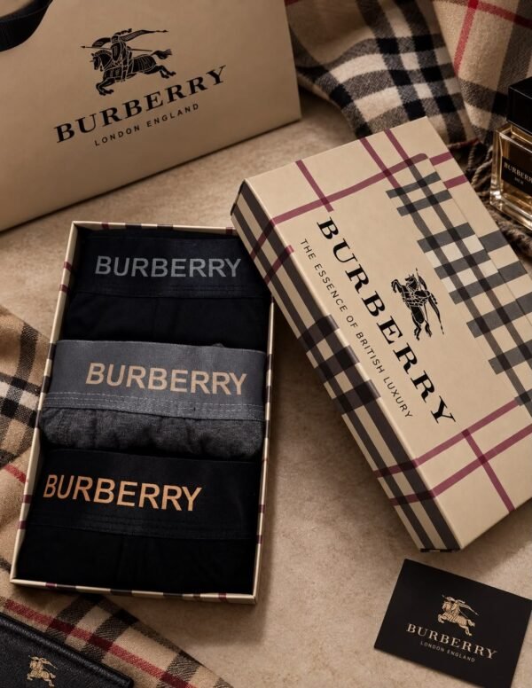 Burberry — Мъжки боксерки 3бр/кутия #91