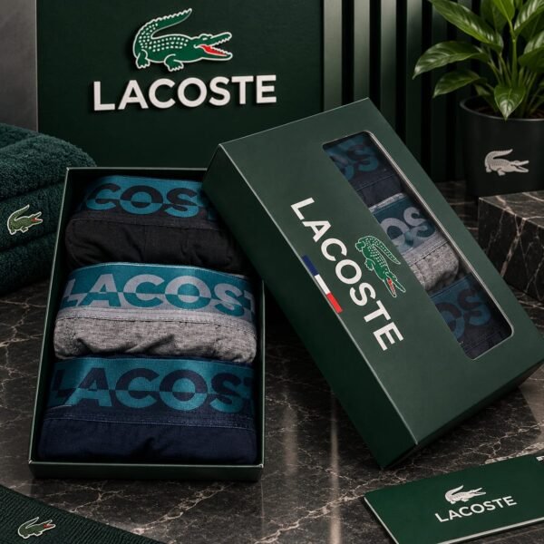 Lacoste — Мъжки боксерки 3бр/кутия #94