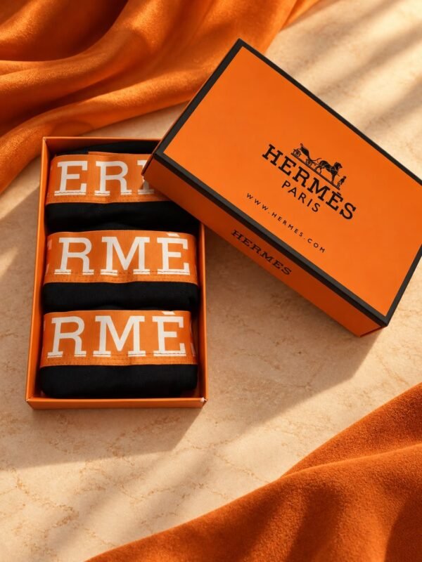 Hermès — Мъжки боксерки 3бр/кутия #96