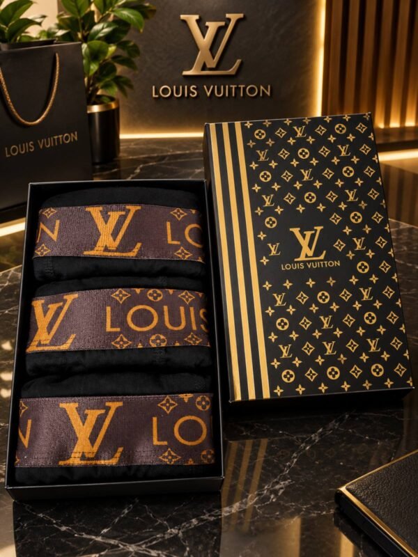 Louis Vuitton — Мъжки боксерки 3бр/кутия #86