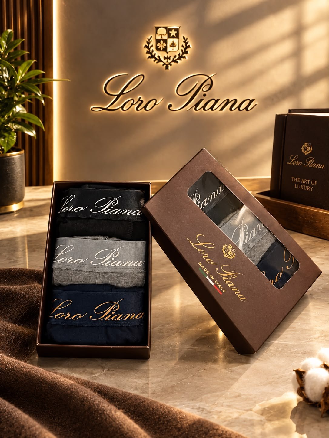Loro Piana — Мъжки боксерки 3бр/кутия #88